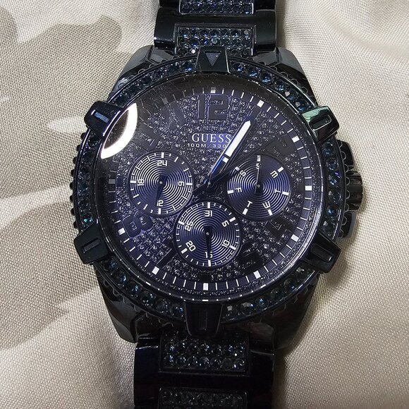 Guess Mens Blue Multi-function Watch - Picture 2 of 12